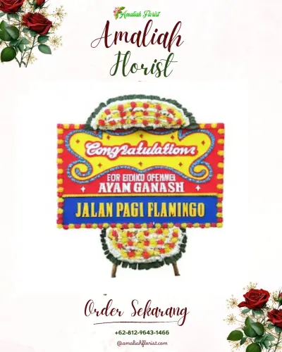 Bunga Papan Congratulation di Bongkaran